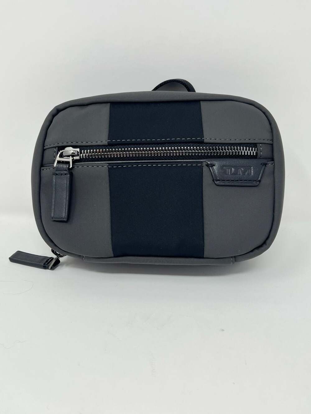 Tumi Harrison Toiletry Bag Gray Black Nylon